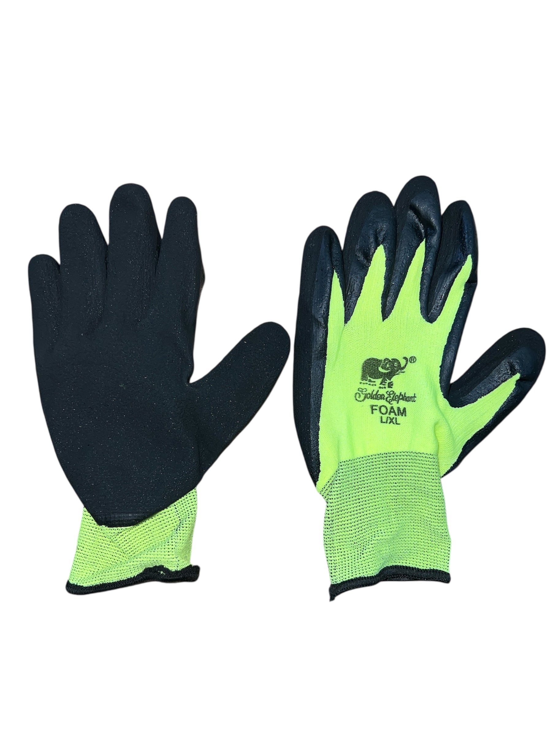 1 Pack(8 Pairs) Golden Elephant Foam Gloves L/XL SF628