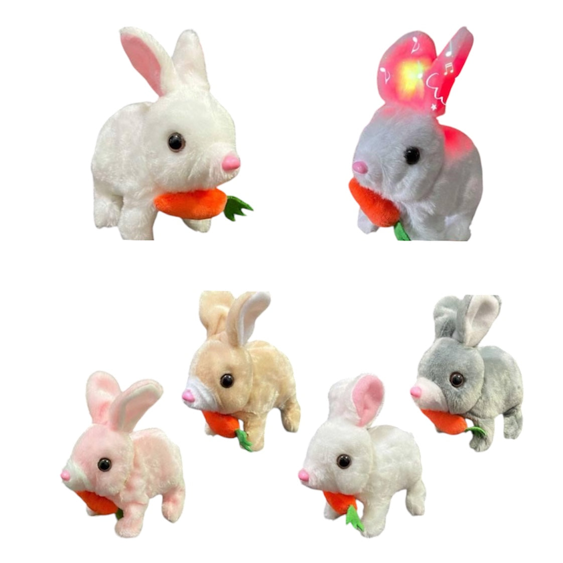 12CT Electric Bunny With Carrot TD-034